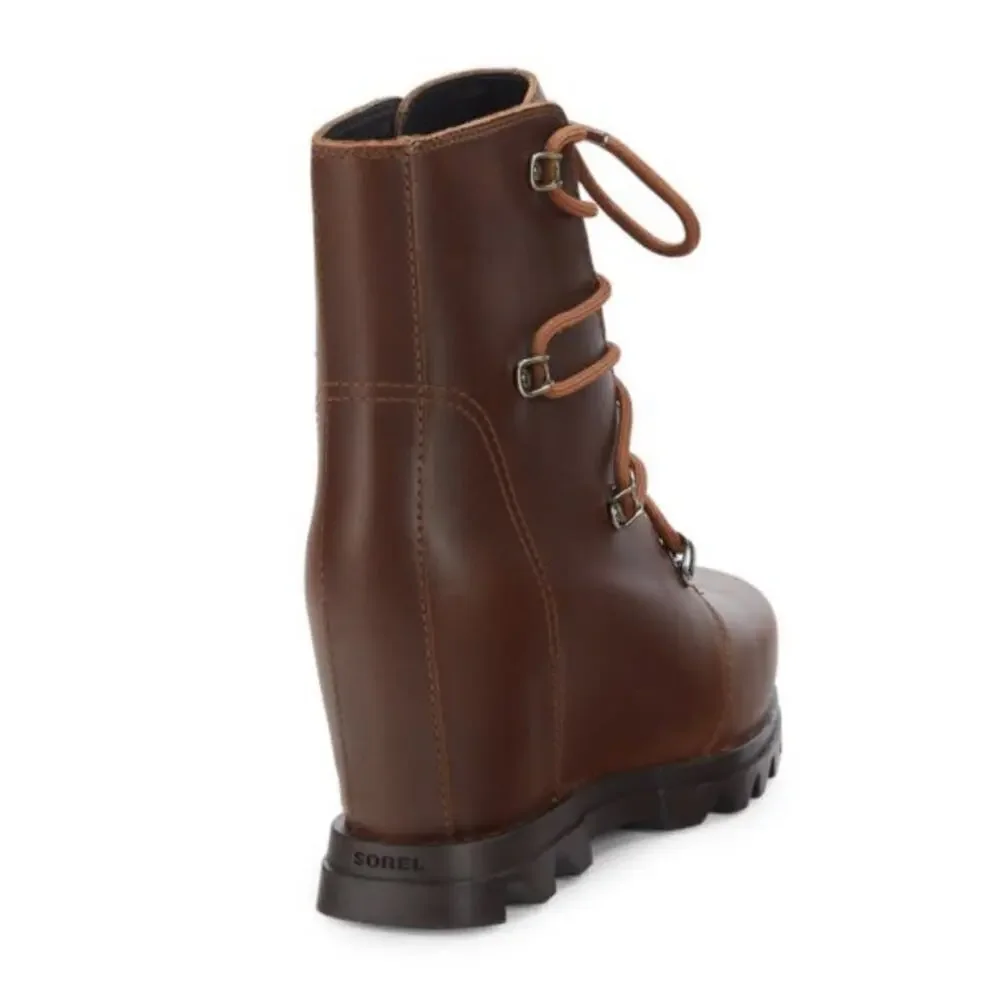 Sorel Joan Of‎ Artic Waterproof Wedge III Booties In Hazelnut Size 8